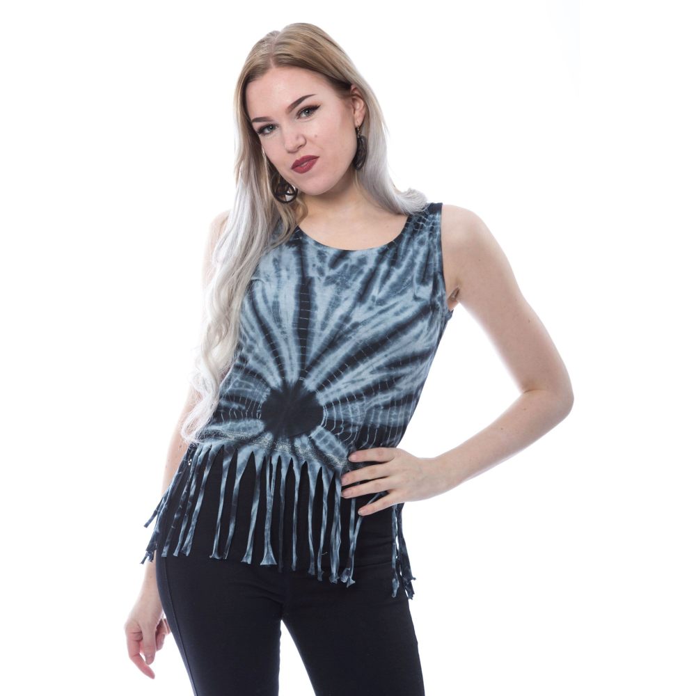 Innocent Lifestyle - SOPHIE Mouwloze top - Grijs/Zwart